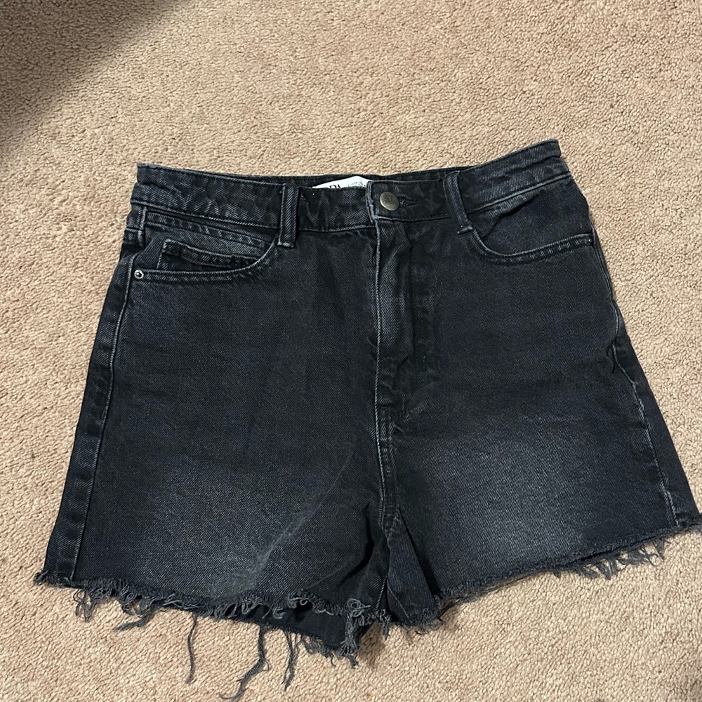 Black Zara Jean shorts